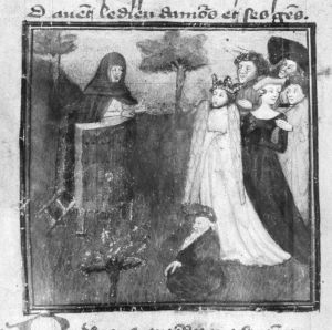 Guillaume de Lorris and Jean de Meun p.66v - 14th century (late)
