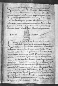Sächsische Landesbibliothek - Dc 183, fol. 25r - 9th century (second half)
