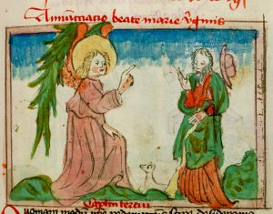 Konsistorialbibliothek (kept in the Stadtarchiv) - WD 107, fol. 9r - 15th century (middle)