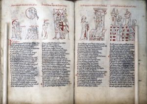 Staatsbibliothek - lat. fol. 329, fol. 35v-36r - 14th century (middle)