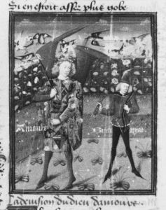 Guillaume de Lorris and Jean de Meun p.8v - 1460