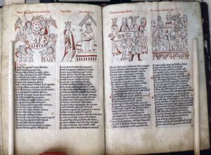 Staatsbibliothek - lat. fol. 329, fol. 40v-41r - 14th century (middle)