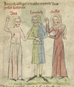 British Library - Harley MS 4996, fol. 22v - 14th century (second quarter)