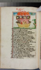Konsistorialbibliothek (kept in the Stadtarchiv) - WD 107, fol. 8v - 15th century (middle)