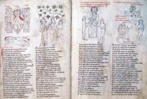 Staatsbibliothek - lat. fol. 329, fol. 1v-2r - 14th century (middle)