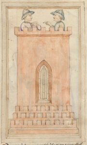 Bibliothèque de l'Arsenal - 593, fol. 8v - 14th century (second half)