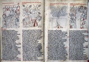 Staatsbibliothek - lat. fol. 329, fol. 8v-9r - 14th century (middle)