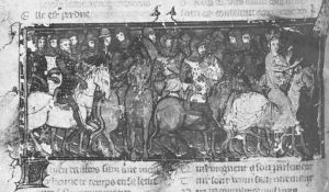Guillaume de Lorris and Jean de Meun p.73v - 1348