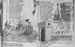 Benoît de Sainte-Maure p.224r - 14th century (second quarter)