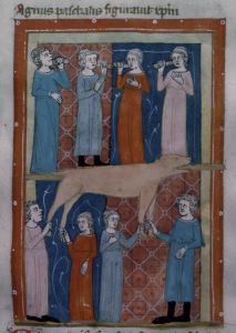 Biblioteca Corsiniana - 55.K.2 (Rossi 17), fol. 27r - 14th century (first half)