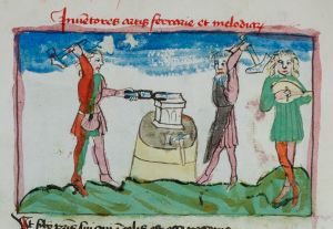 Konsistorialbibliothek (kept in the Stadtarchiv) - WD 107, fol. 49v - 15th century (middle)