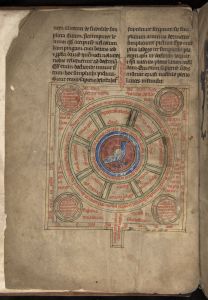 Sidney Sussex College - 100, fol. 1v - 1230 (circa)