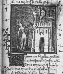 Guillaume de Lorris and Jean de Meun p.166r - 1380