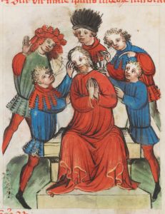 Benediktinerkollegium - Cod. membr. 8, fol. 19v - 1427