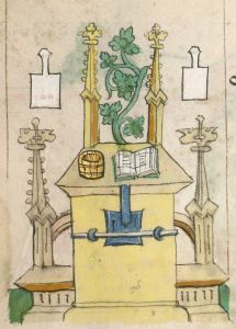 Bayerische Staatsbibliothek - Clm 3003, fol. 9v - 14th century (second half)