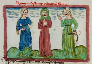 Konsistorialbibliothek (kept in the Stadtarchiv) - WD 107, fol. 56v - 15th century (middle)