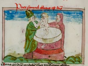 Konsistorialbibliothek (kept in the Stadtarchiv) - WD 107, fol. 24v - 15th century (middle)