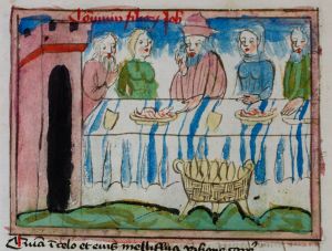 Konsistorialbibliothek (kept in the Stadtarchiv) - WD 107, fol. 88v - 15th century (middle)