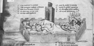 Benoît de Sainte-Maure p.219v a - 14th century (second quarter)