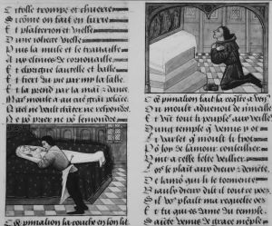 Guillaume de Lorris and Jean de Meun p.151r - 1470 (circa)