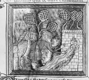 Guillaume de Lorris and Jean de Meun p.14v - 1320