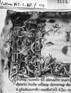 British Library - Cotton MS Vitellius C XII, fol. 114r - 11th century (fourth quarter)
