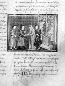 Trinity College Library - O.4.26, fol. 50r - 14th century