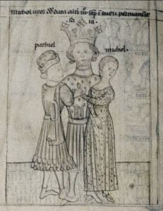 Bodleian Library - Douce 204, fol. 35v - 1430 (circa)
