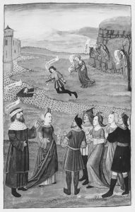 Ovid (Publius Ovidius Naso) p.203v - 15th century