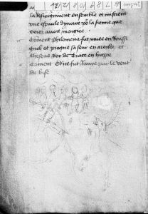 British Library - Cotton MS Julius F VII, fol. 8v - 15th century (second half)