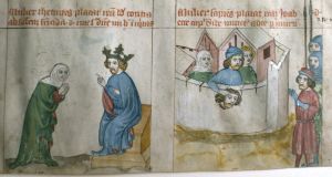 Germanisches Nationalmuseum - Hs. 5970 (Kapsel-Nr. 1595, fol. Bredt 78), fol. 37c-d - 1400 (circa)