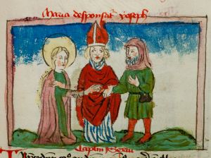 Konsistorialbibliothek (kept in the Stadtarchiv) - WD 107, fol. 15r - 15th century (middle)