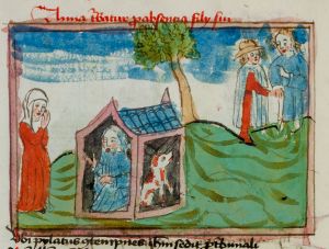 Konsistorialbibliothek (kept in the Stadtarchiv) - WD 107, fol. 73v - 15th century (middle)