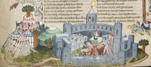 John Rylands Library - English MS 1, fol. 129v - 15th century (middle)