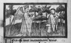 Guillaume de Lorris and Jean de Meun p.13v - 1400 (circa)