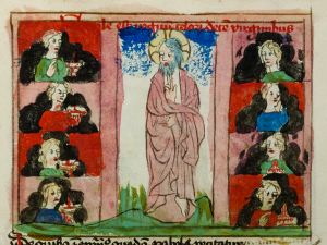 Konsistorialbibliothek (kept in the Stadtarchiv) - WD 107, fol. 84r - 15th century (middle)