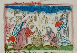 Konsistorialbibliothek (kept in the Stadtarchiv) - WD 107, fol. 35v - 15th century (middle)