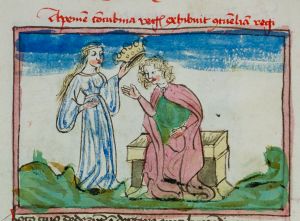 Konsistorialbibliothek (kept in the Stadtarchiv) - WD 107, fol. 45v - 15th century (middle)