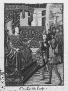 Guillaume de Lorris and Jean de Meun p.81r - 1460