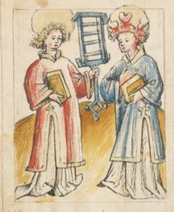 Benediktinerkollegium - Cod. membr. 8, fol. 50v - 1427