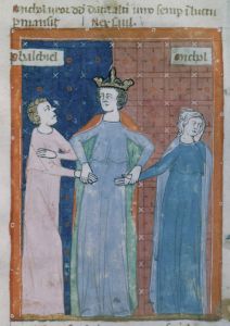 Biblioteca Corsiniana - 55.K.2 (Rossi 17), fol. 45r - 14th century (first half)