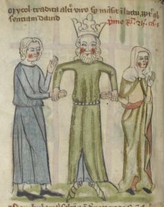 British Library - Harley MS 4996, fol. 35v - 14th century (second quarter)