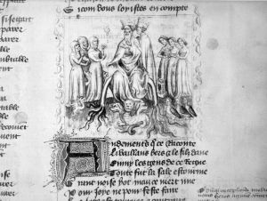 Bibliothèque nationale de France - fr. 373, fol. 105r - 14th century