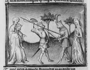 Statius (Publius Papinius Statius) p.187v - 15th century (first quarter)