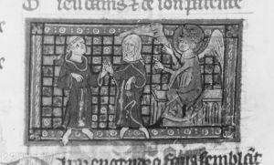 Guillaume de Lorris and Jean de Meun p.85r - 1340