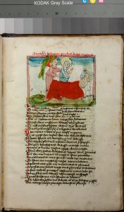 Konsistorialbibliothek (kept in the Stadtarchiv) - WD 107, fol. 95r - 15th century (middle)