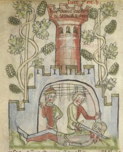 British Library - Harley MS 4996, fol. 24v - 14th century (second quarter)