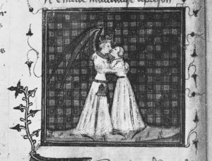 Guillaume de Lorris and Jean de Meun p.15v - 1380