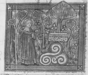 Guillaume de Lorris and Jean de Meun p.14r - 1340