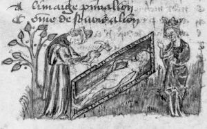 Guillaume de Lorris and Jean de Meun p.159r - 1450